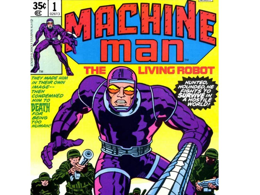 Fragmento de una portada del 'Hombre Máquina' de Kirby