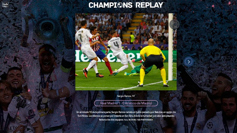 ChampionsReplay: marca tú los goles de la final