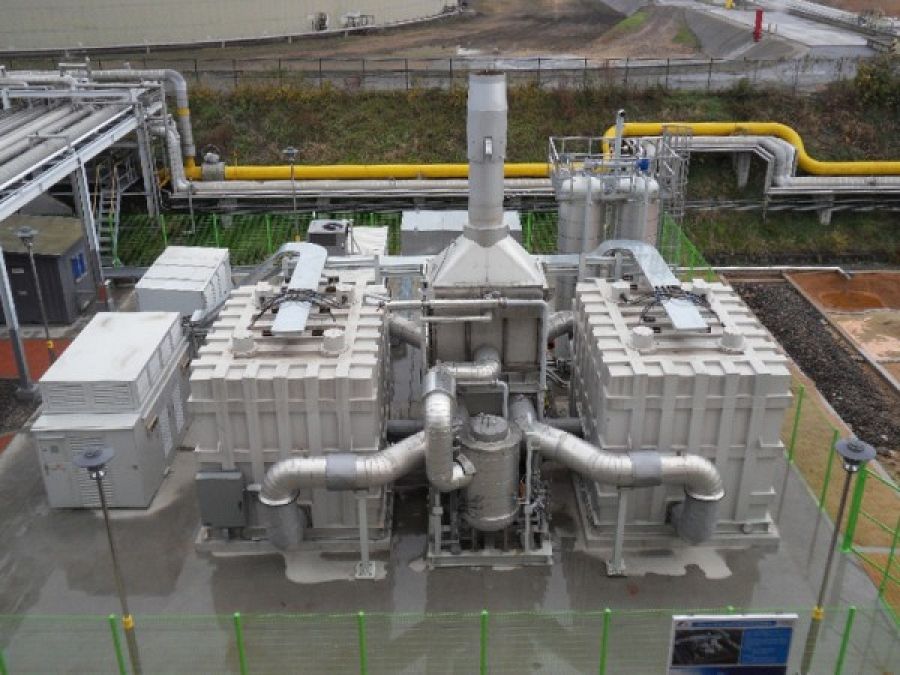 Las células de combustible como ésta podrían capturar carbono de las chimeneas de las plantas de combustibles fósiles.