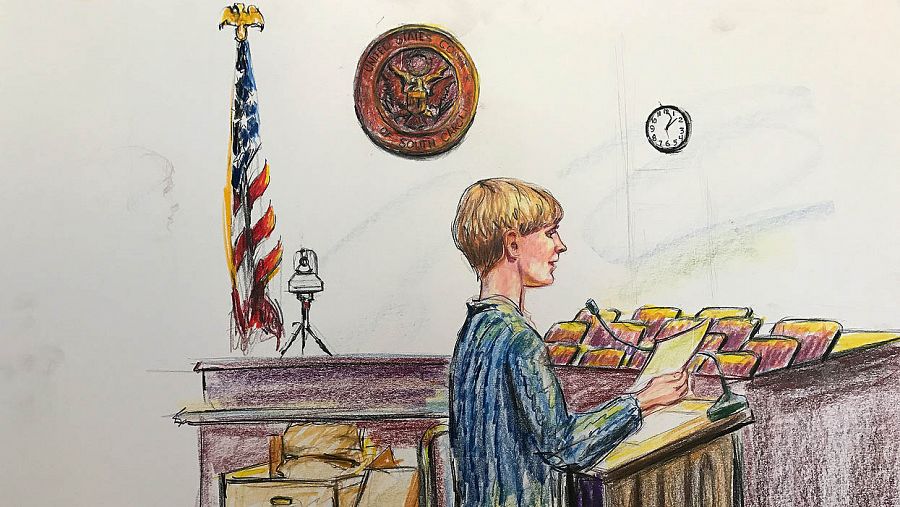 Dibujo del juicio contra Dylann Roof por el tiroteo de Charleston (enero, 2017). REUTERS/Jerry Mcjunkins