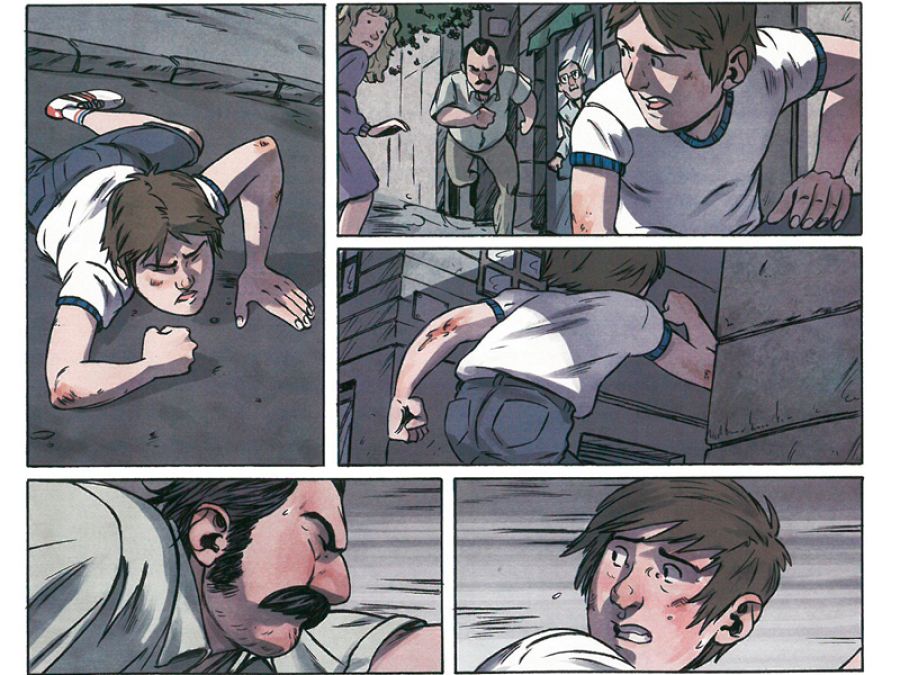 Viñetas de 'Ojos grises'