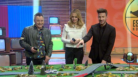 Patricia Conde y Chimo Bayo se divertirán jugando con el mítico Scalextric