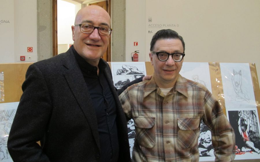 Antonio Altarriba y Keko en la presentación de 'El perdón y la furia'