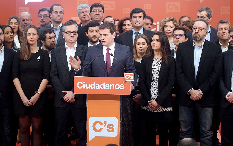 Presentación del equipo de la candidatura de Albert Rivera para la Ejecutiva de C's