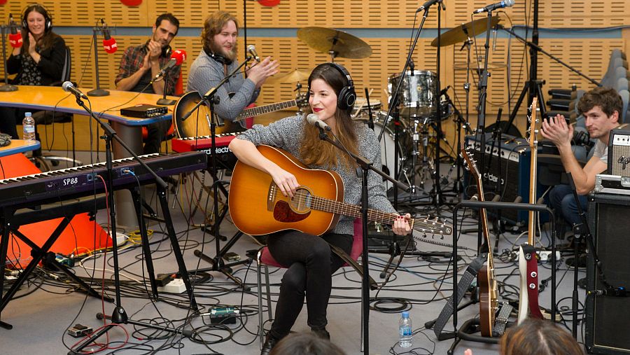 Leire Villanueva (Iseo), en el escenario de 'Abierto hasta las 2'