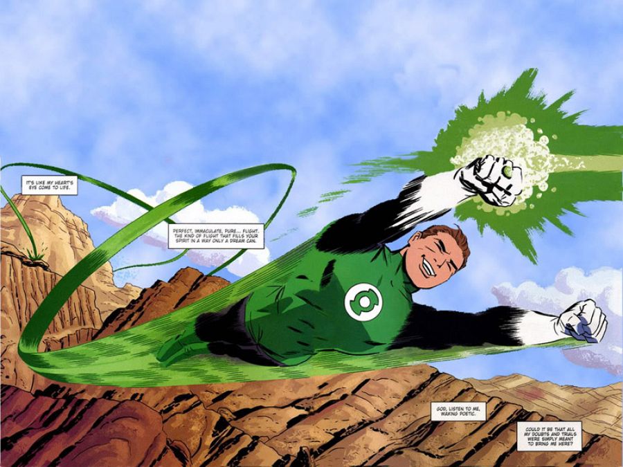 El origen de Green Lantern en 'JLA: La Nueva Frontera'