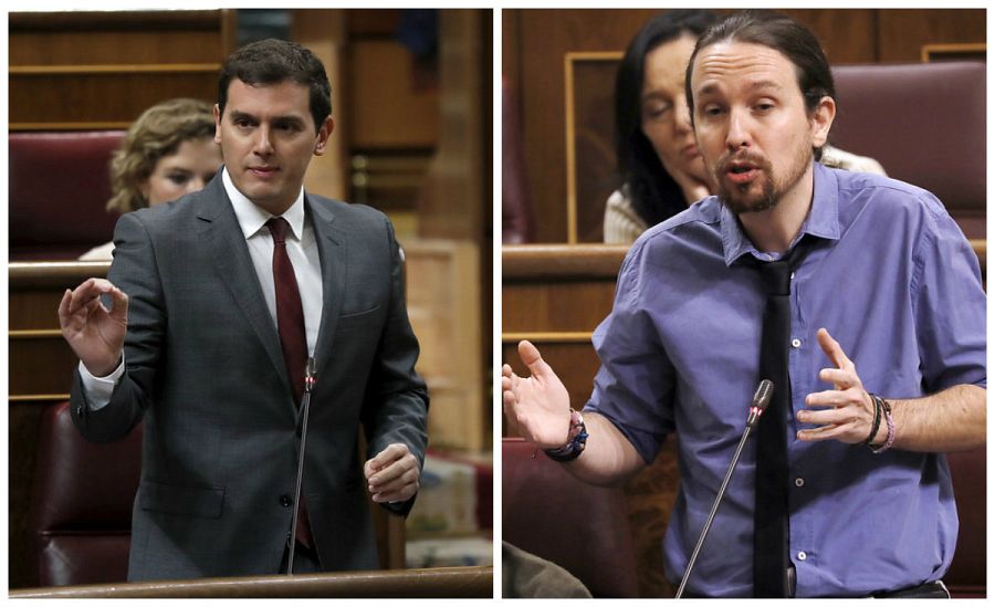 Albert Rivera y Pablo Iglesias