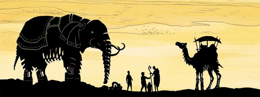 Viñeta de 'Desierto de metal'