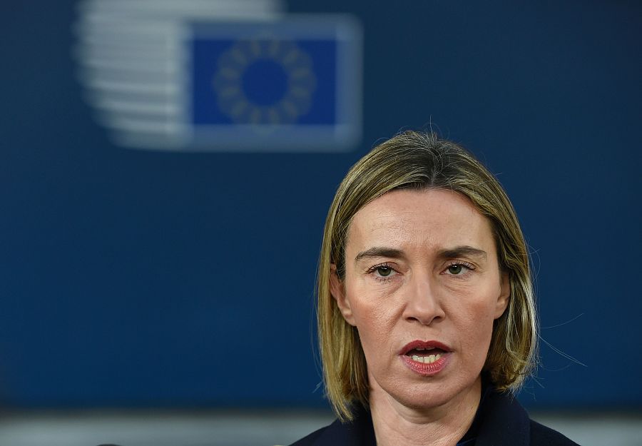 La alta representante de la UE para política exterior, Federica Mogherini
