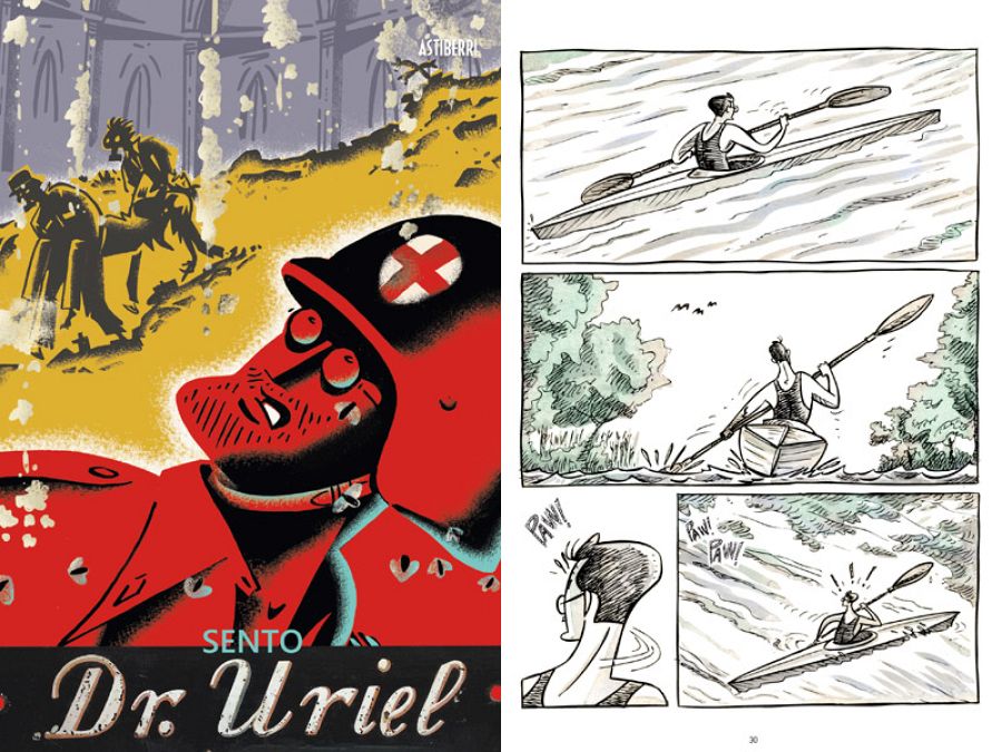 Portada y página de 'Dr. Uriel', de Sento