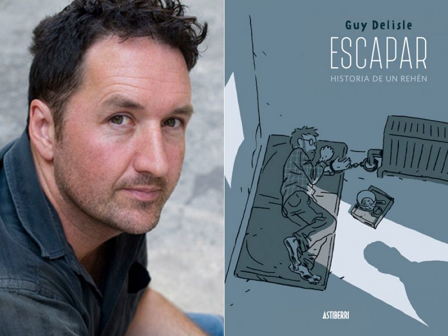 Guy Delisle y la portada de 'Escapar'