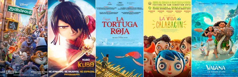 Las nominadas al Oscar a Mejor Película de Animación