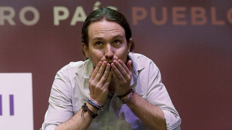 Iglesias, reelegido secretario general de Podemos.