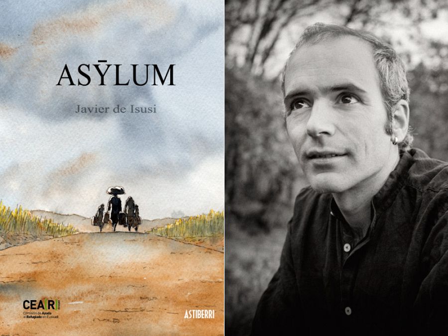 Portada de 'Asylum' y su autor, Javier de Isusi