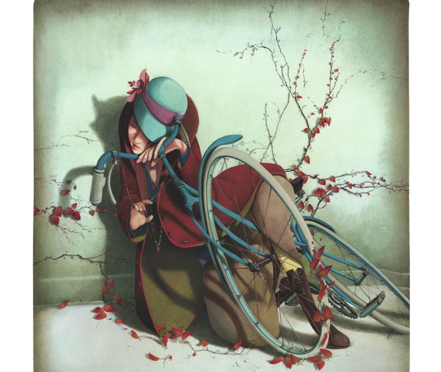 Ilustración de 'El pueblo durmiente', de Rébecca Dautremer