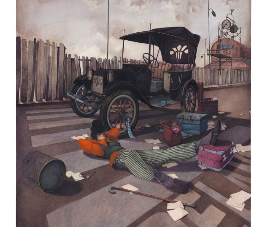 Ilustración de 'El pueblo durmiente', de Rébecca Dautremer