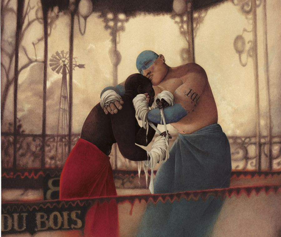 Ilustración de 'El pueblo durmiente', de Rébecca Dautremer