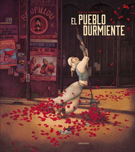 Portada de 'El pueblo durmiente', de Rébecca Dautremer