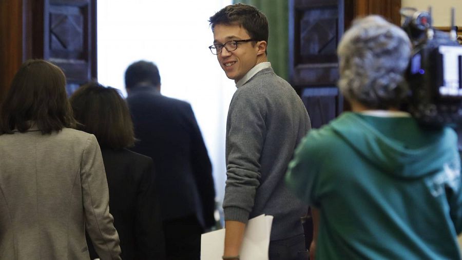 Errejón, en los pasillos del Congreso de los Diputados.