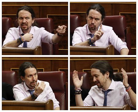 Pablo Iglesias, dirigiéndose a los diputados del grupo popular
