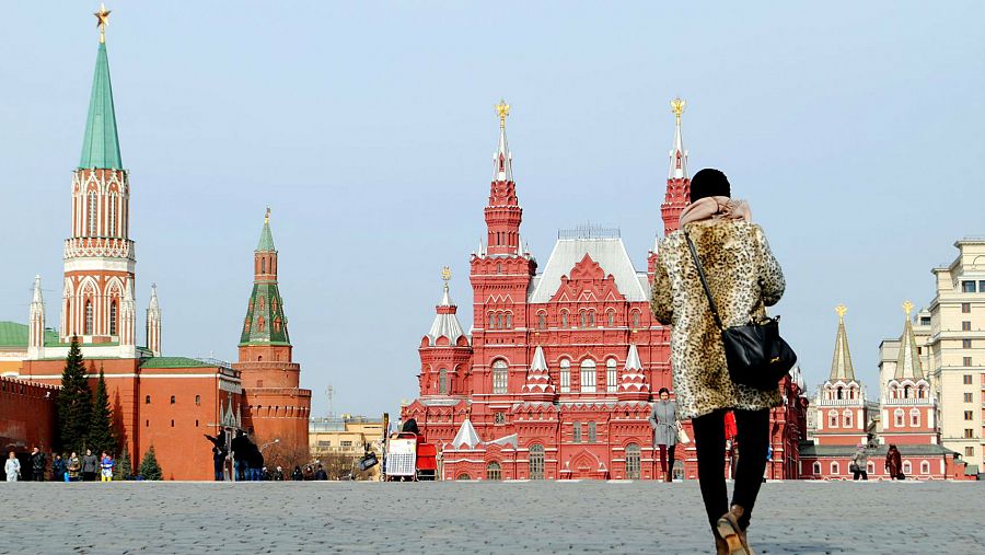 Una de las plazas más emblemáticas del mundo, la Plaza Roja de Moscú