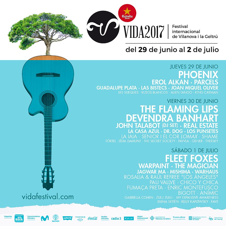 Así queda el cartel del Vida Festival