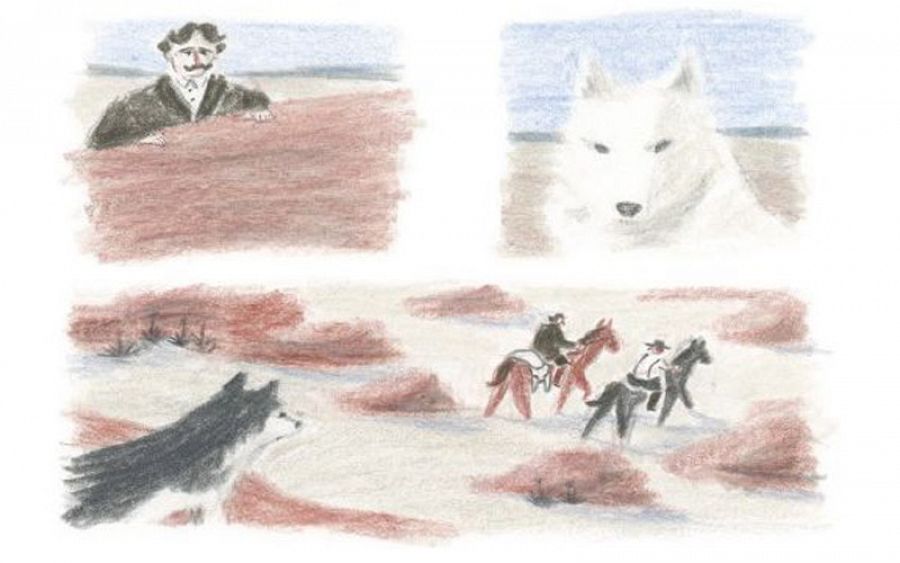 Ilustración de 'Los lobos de Currumpaw'