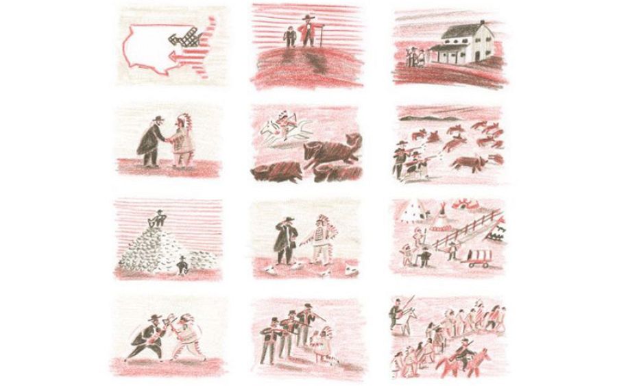 Ilustración de 'Los lobos de Currumpaw'