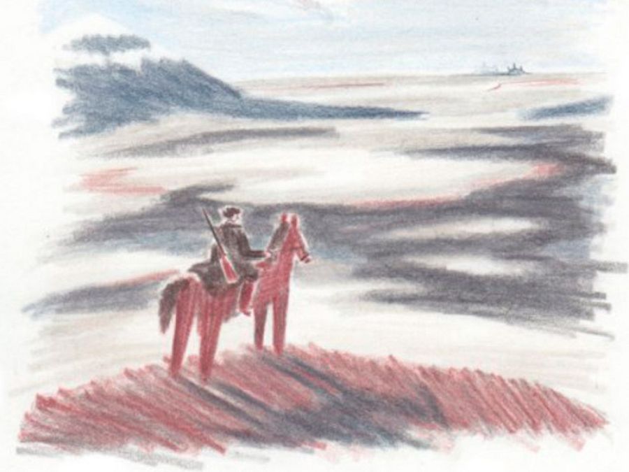 Ilustración de 'Los lobos de Currumpaw'