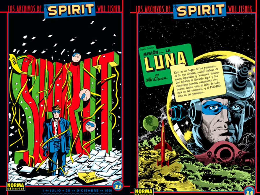 Dos portadas de 'Los Archivos de The Spirit'