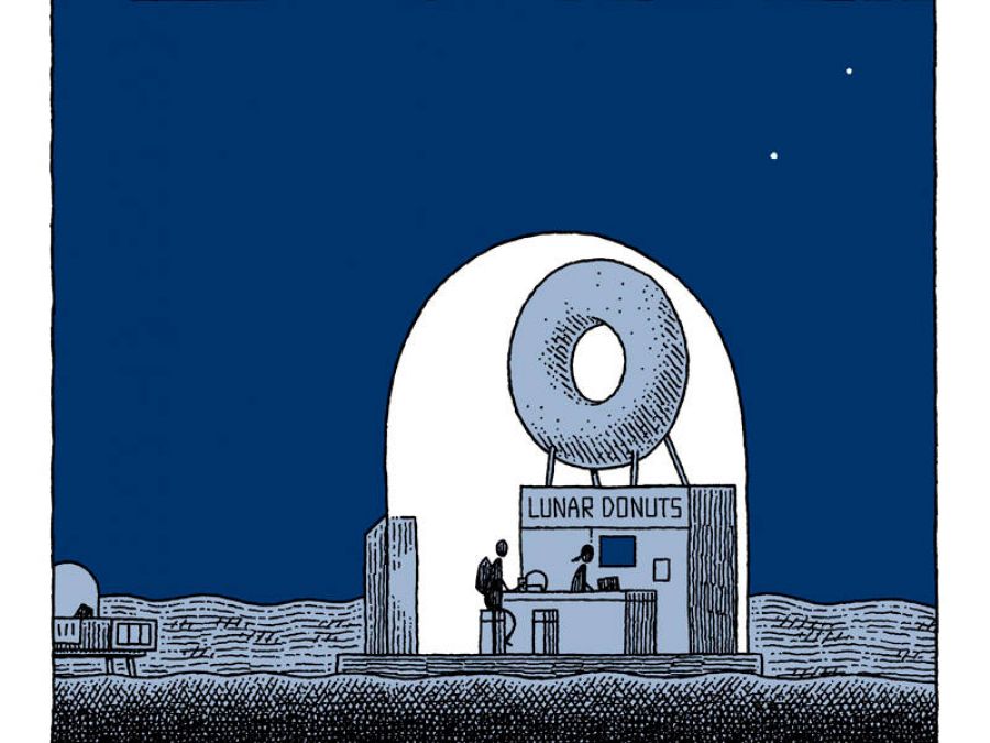 Viñeta de 'Un policía en la luna'