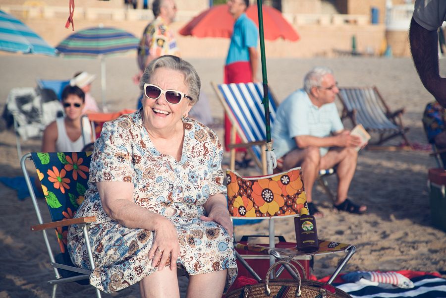Herminia también viaja a Benidorm, 16 años después de la primera vez que vio el mar