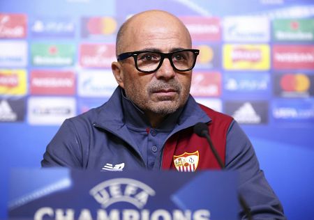 El entrenador argentino del Sevilla, Jorge Sampaoli.