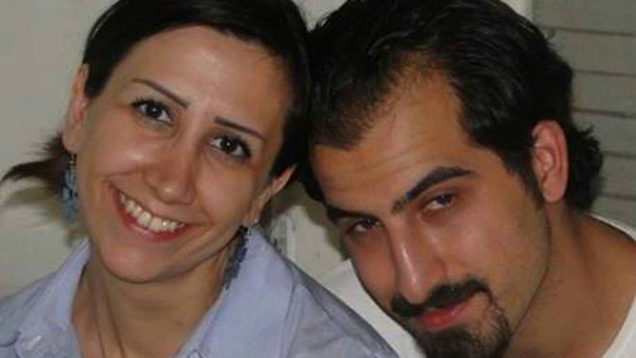 La abogada de derechos humanos siria Noura Ghazi y su marido, el activista Bassel Khartabil, detenido y desaparecido