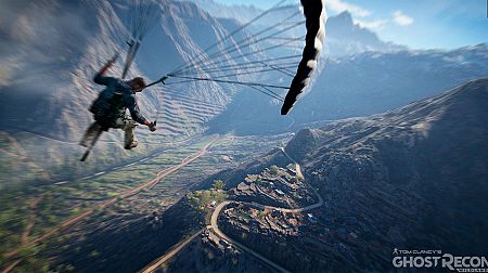 Los descensos en paracaídas, otro aliciente de Ghost Recon Wildlands.