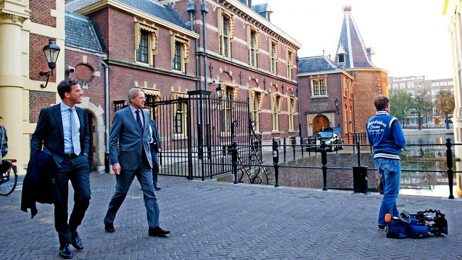 Mark Rutte en La Haya (Holanda) tras ser elegido primer ministro por primera vez