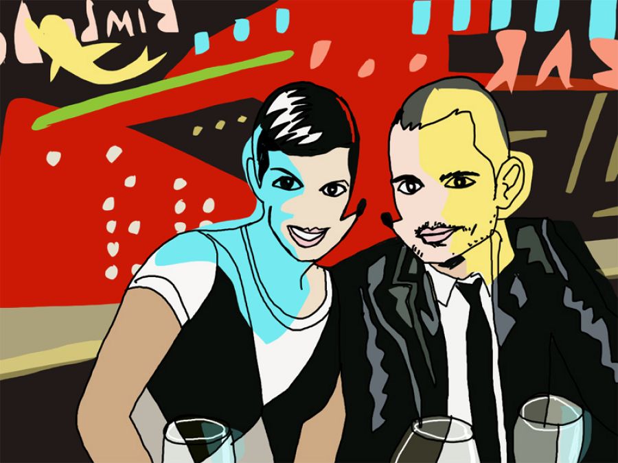 Bimba Bosé y David Delfín en versión Garriri