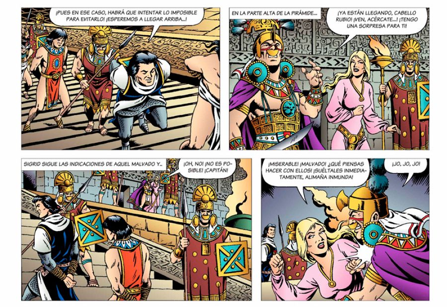 Viñetas de 'El Capitán Trueno: El círculo de fuego'