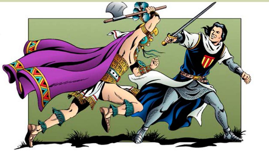 Ilustración de 'El Capitán trueno y el círculo de fuego'