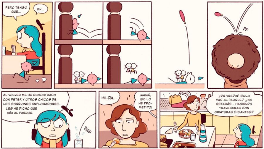 Viñetas de 'Hilda y el bosque de piedra'