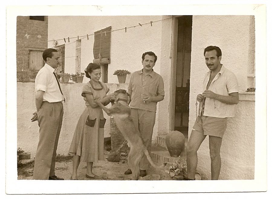 Buero y sus amigos Vicente y Blanca Soto, en Madrid en 1951