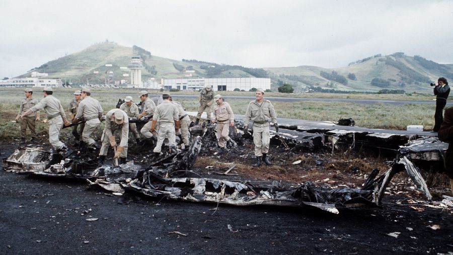 Imagen de archivo del accidente de Los Rodeos en Tenerife en 1977