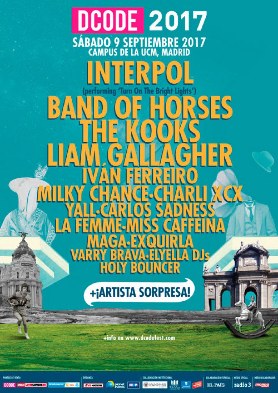 Cartel del DCODE 2017 con las nuevas confirmaciones