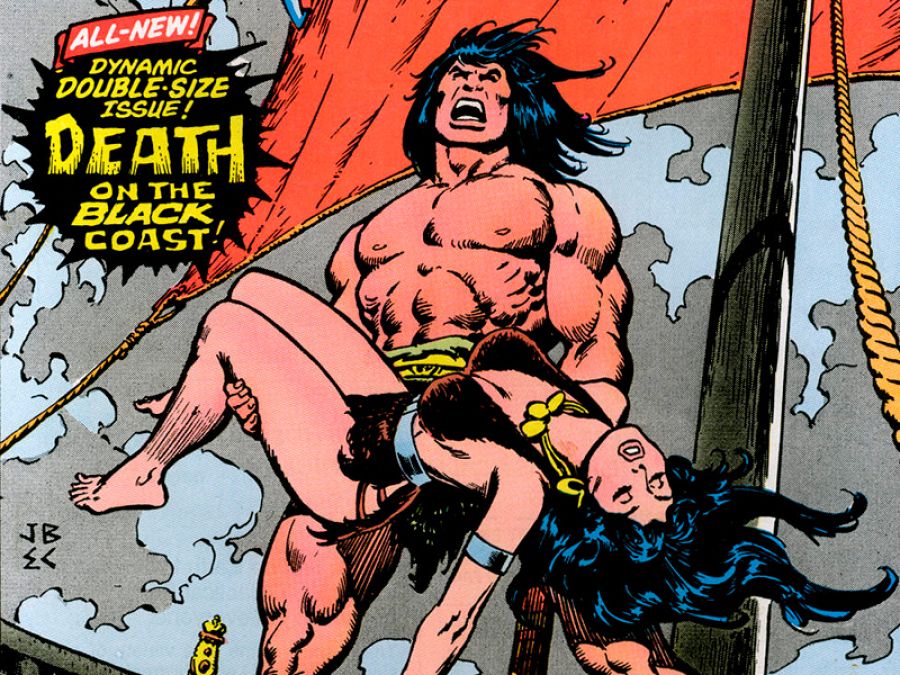 La muerte de Belit, con el arte de John Buscema