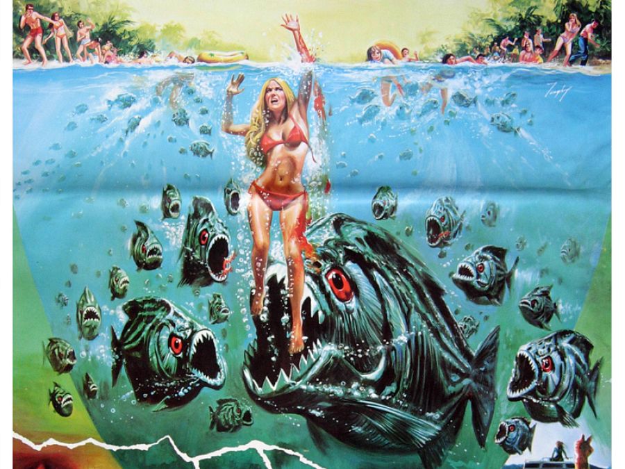 Fragmento del cartel de 'Piraña'