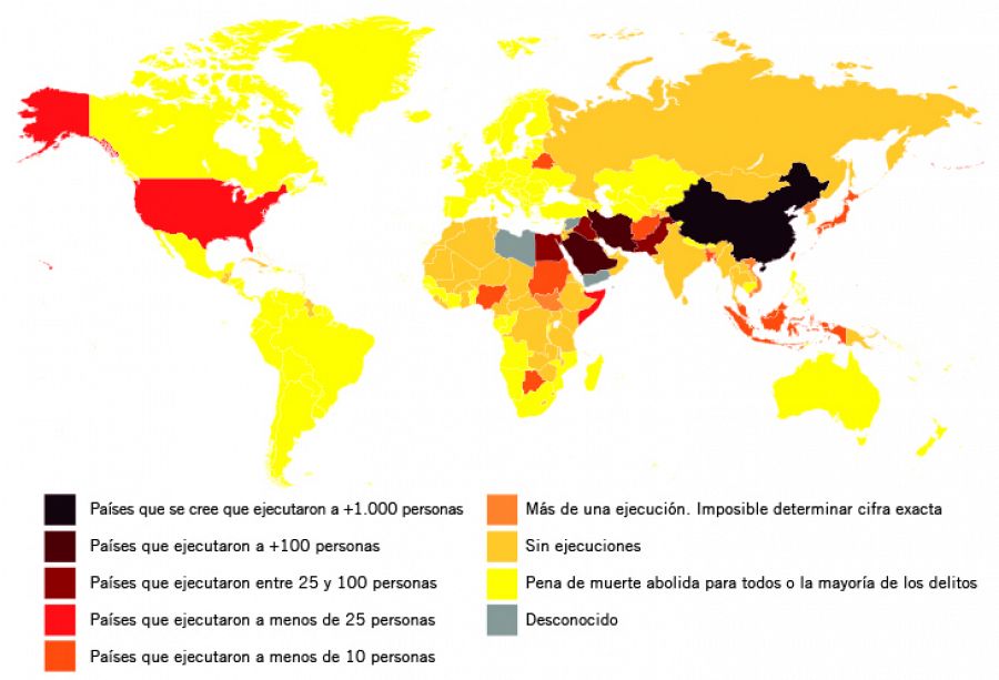 La pena de muerte en el mundo