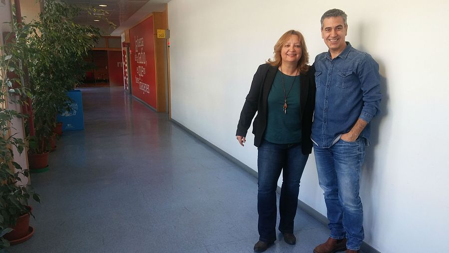 Patricia Kraus, con Arturo Martín