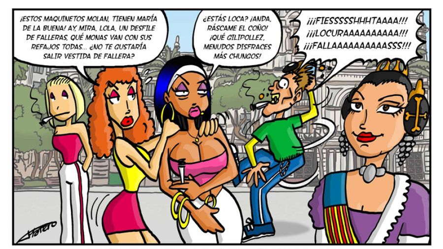 Viñeta de 'Lola la poligonera'