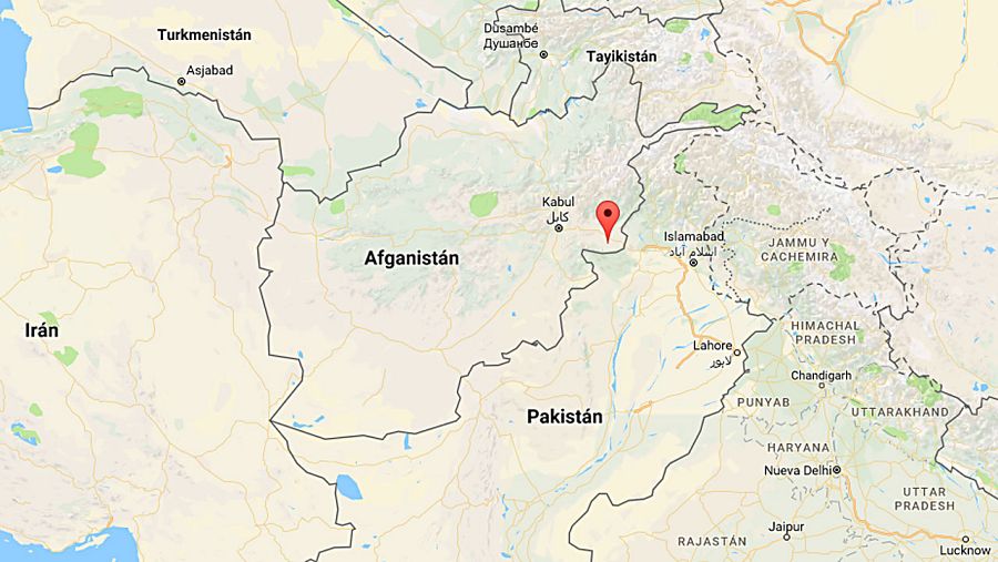 Ubicación de la provincia de Nangarhar, en Afganistán, donde EE.UU. ha lanzado su bomba no nuclear más potente