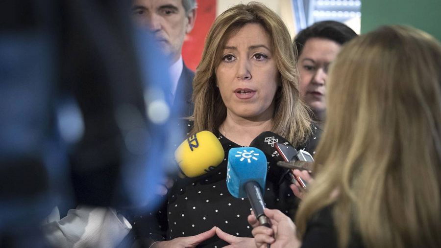 Susana Díaz, presidenta de Andalucía y precandidata a la Secretaría General del PSOE.